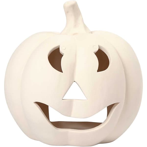 Halloweenlyktor -  Pumpor i Terrakotta 2 st - H: 15 cm