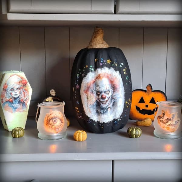 Pappfigur Halloween - Pumpa - 33x19 cm