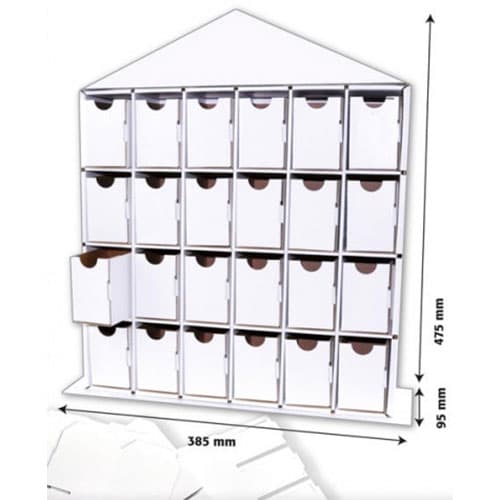 Prylhus/Advenskalender - Papp - 44,5 x 39 cm