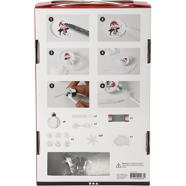 DIY Kit - Julkulor med dekoration inuti