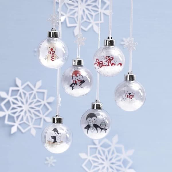 DIY Kit - Julkulor med dekoration inuti