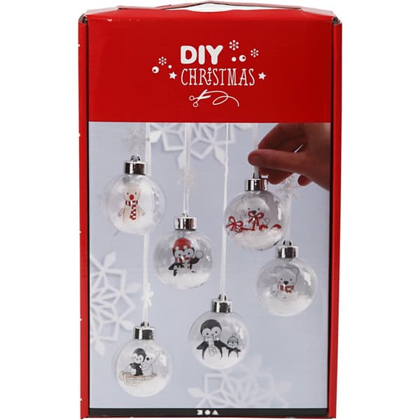 DIY Kit - Julkulor med dekoration inuti