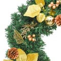 Miniatyrbillede 5 af 7: vidaXL juleguirlande med LED-lys 2,7 m PVC grøn