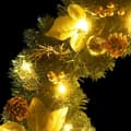 Miniatyrbillede 6 af 7: vidaXL juleguirlande med LED-lys 2,7 m PVC grøn