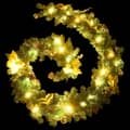 Miniatyrbillede 7 af 7: vidaXL juleguirlande med LED-lys 2,7 m PVC grøn