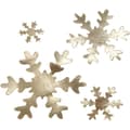 Miniatyrbild 2 av 4: Snöflingor - Dia. 3-10 cm - Guld - 16st