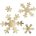 Miniatyrbild 1 av 4: Snöflingor - Dia. 3-10 cm - Guld - 16st
