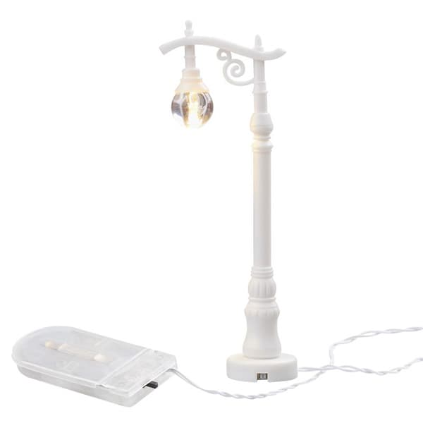 Miniatyr Lanterna - Med Ljus - Vit - 10,5 cm