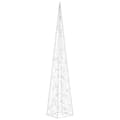 Pikkukuva 3 / 9: vidaXL LED-koristevalokartio kylmä valkoinen akryyli 120 cm