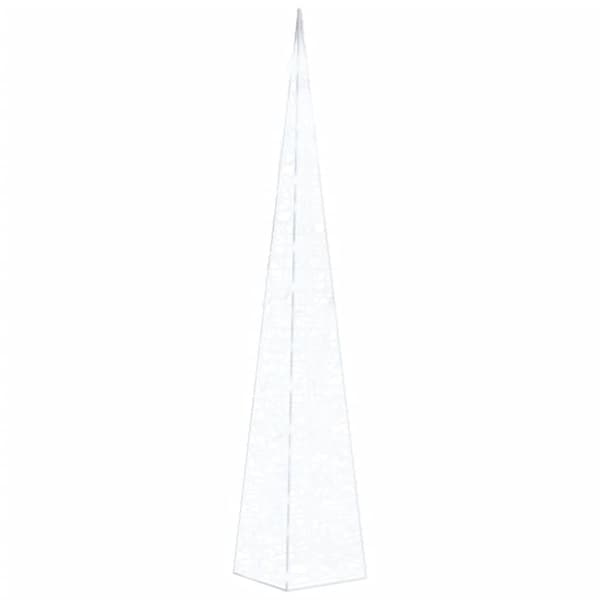 vidaXL LED-koristevalokartio kylmä valkoinen akryyli 120 cm