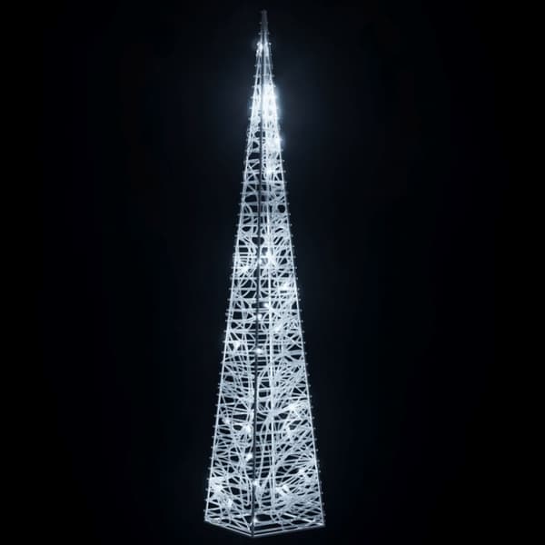 vidaXL LED koristevalokartio kylmä valkoinen akryyli 60 cm