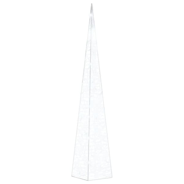 vidaXL LED-koristevalokartio kylmä valkoinen akryyli 90 cm