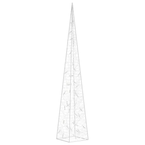 vidaXL dekorativ LED-lyskegle 90 cm akryl varm hvid