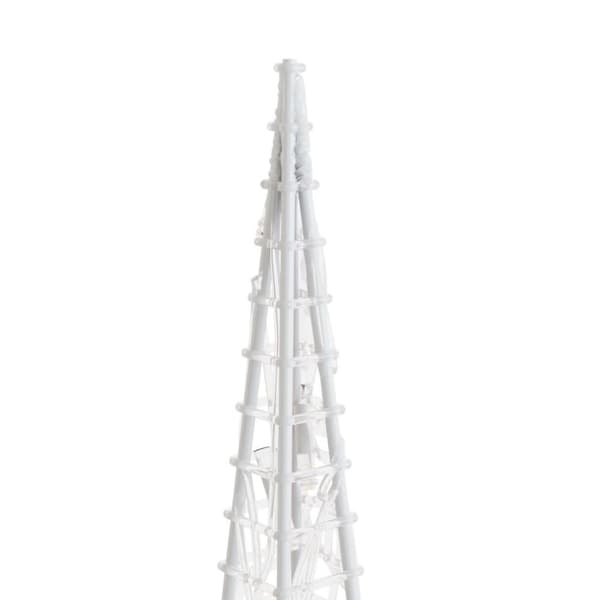 vidaXL LED koristevalokartio sininen akryyli 120 cm
