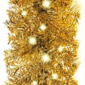 Miniatyrbild 4 av 8: vidaXL Julgirlang med LED-lampor 10 m guld