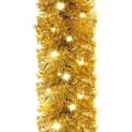 Miniatyrbild 7 av 8: vidaXL Julgirlang med LED-lampor 10 m guld