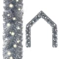 Pikkukuva 1 / 8: vidaXL Jouluköynnös LED-valoilla 20 m hopea