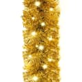 Miniatyrbillede 6 af 8: vidaXL juleguirlande med LED-lys 20 m guldfarvet