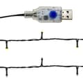 Miniatyrbillede 7 af 8: vidaXL juleguirlande med LED-lys 20 m guldfarvet