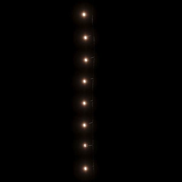 vidaXL Ljusslinga med 150 LED varmvit 15 m PVC
