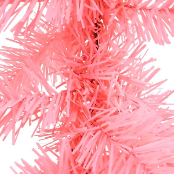 vidaXL Julgirlang med LED-lampor 5 m rosa