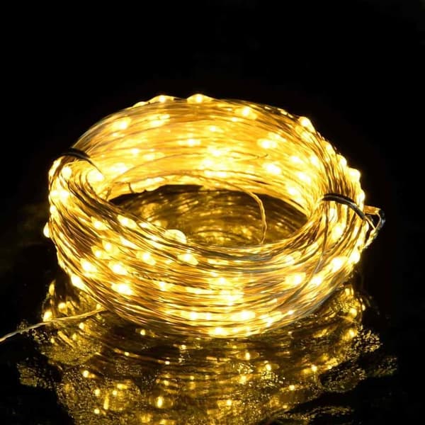 vidaXL Ljusslinga med 150 LED varmvit 15 m
