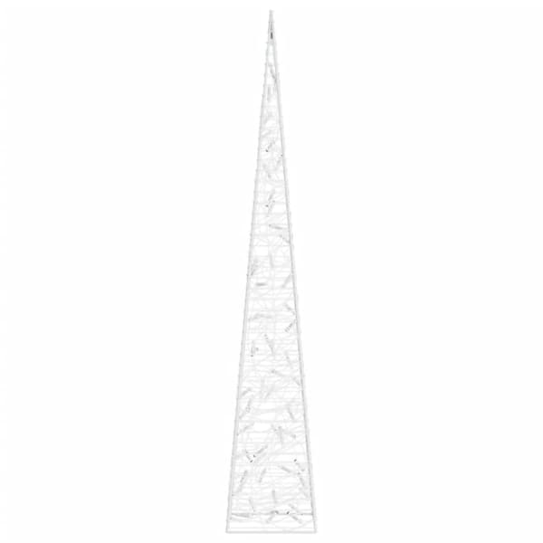 vidaXL LED koristevalokartio monivärinen akryyli 120 cm