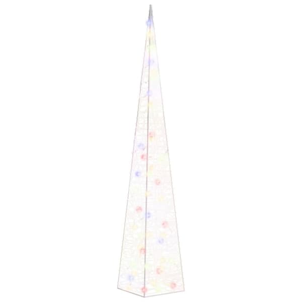 vidaXL LED koristevalokartio monivärinen akryyli 120 cm