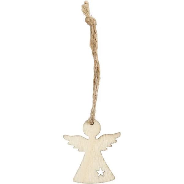 Trädekoration Julängel - 3,2x2,9 cm - 24 st