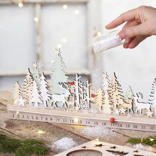 Trädekoration Jul - Julkalender - 40x12 cm