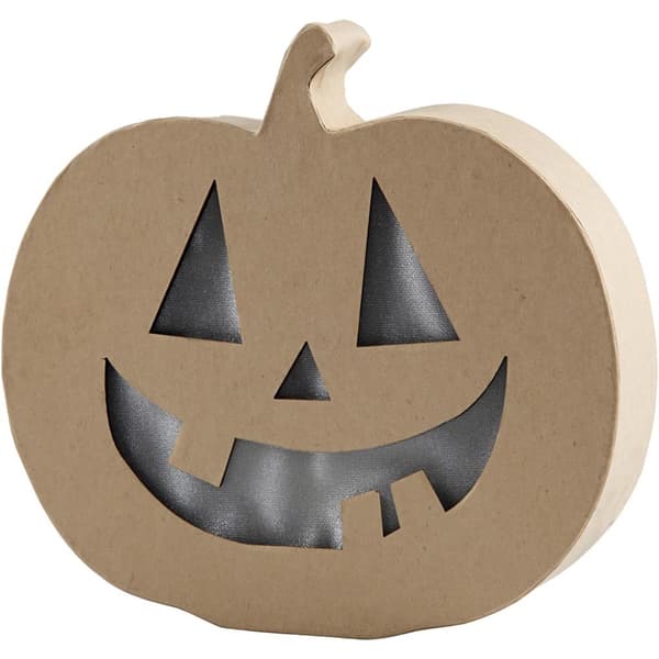 Pumpa med belysning - Glad - Höjd: 20 cm