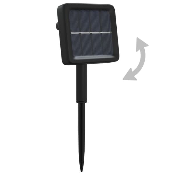 vidaXL Soldriven ljusslinga 2 st 2x200 lysdioder blå inne/ute