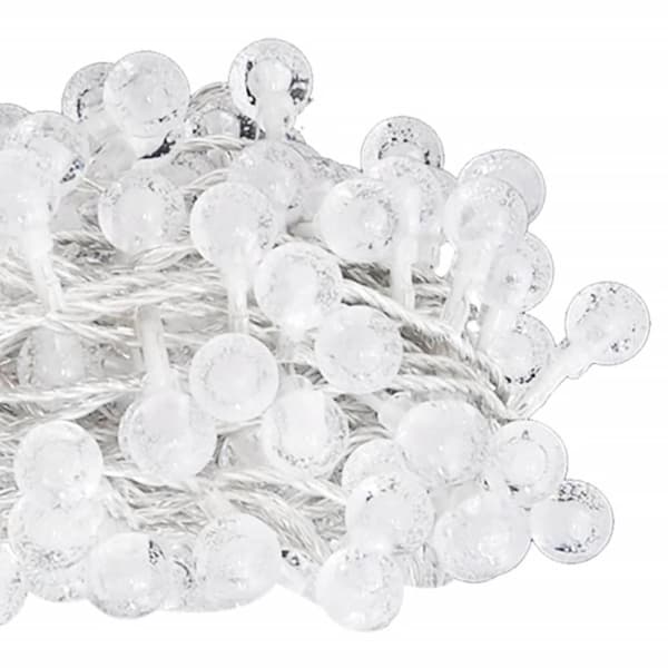 vidaXL Eventyrlysslynger 40 m 400 LED kaldhvitt 8 funksjoner