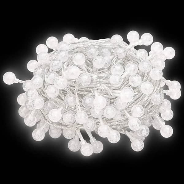 vidaXL fairy lights-lyskæder 40 m 400 LED'er 8 funktioner kold hvid
