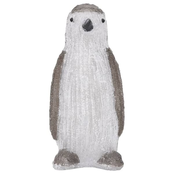 vidaXL LED-pingvinfigur akryl innendørs og utendørs 30 cm