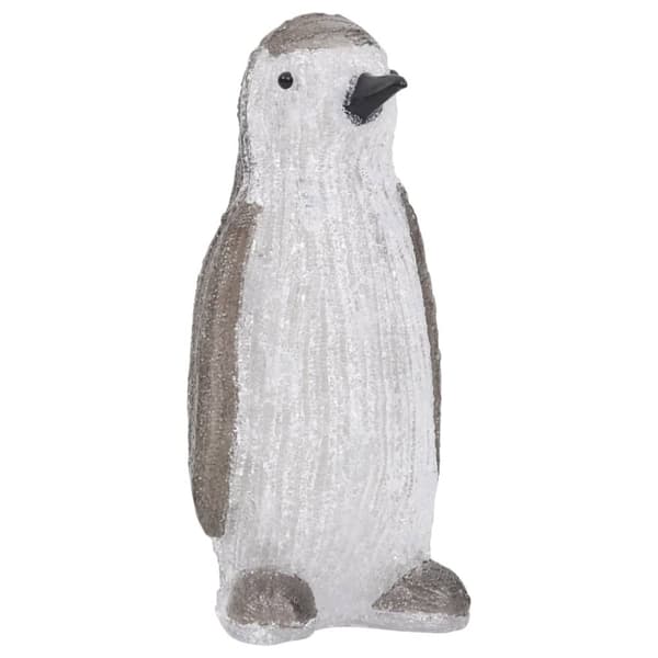 vidaXL LED-pingvinfigur akryl innendørs og utendørs 30 cm
