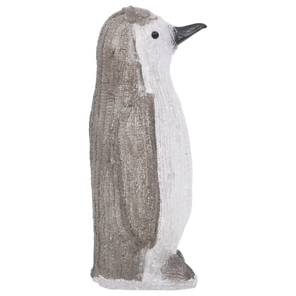vidaXL LED-pingvinfigur akryl innendørs og utendørs 30 cm
