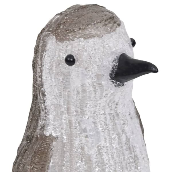vidaXL LED-pingvinfigur akryl innendørs og utendørs 30 cm