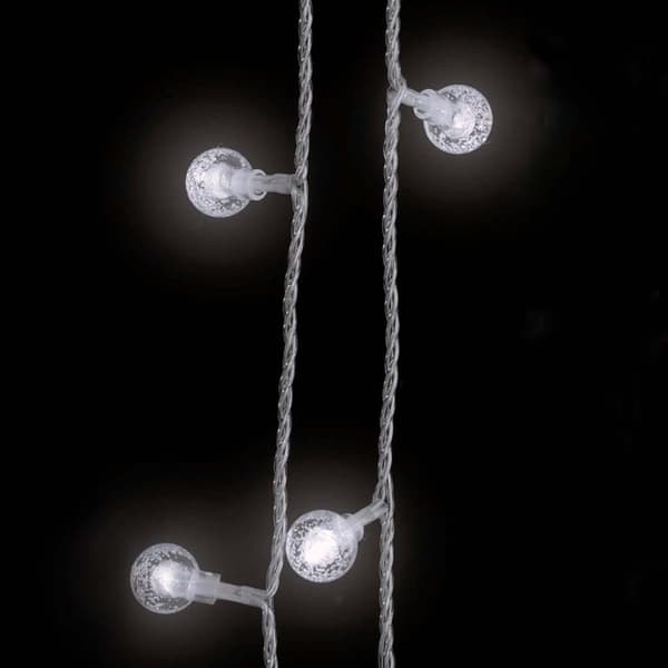 vidaXL Eventyrlysslynger 20 m 200 LED kaldhvitt 8 funksjoner