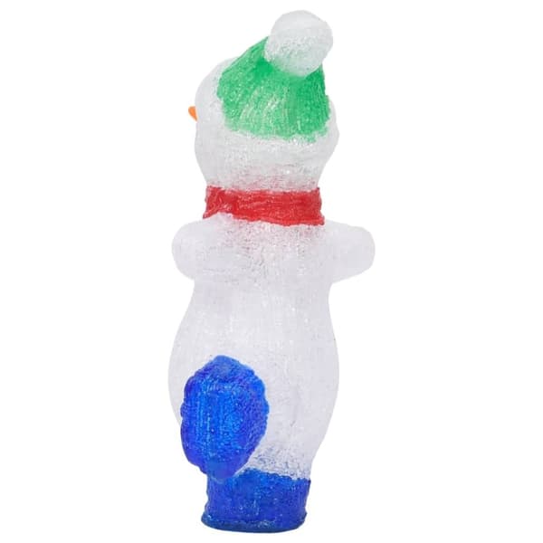 vidaXL LED-snømannfigur akryl innendørs og utendørs 30 cm