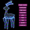 Miniatyrbilde 4 av 9: vidaXL Reinsdyr julepynt med netting 306 LED 60x24x89 cm