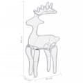 Miniatyrbilde 9 av 9: vidaXL Reinsdyr julepynt med netting 306 LED 60x24x89 cm