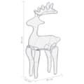 Miniatyrbillede 9 af 9: vidaXL rensdyrdekoration 60x24x89 cm 306 LED'er trådnet