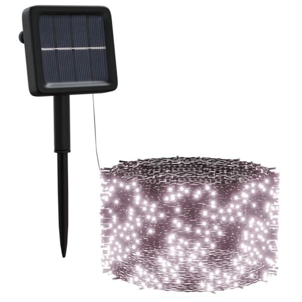 vidaXL Aurinkoenergia keijuvalot 5kpl 5x200 LED lämmin valk. sisä/ulko