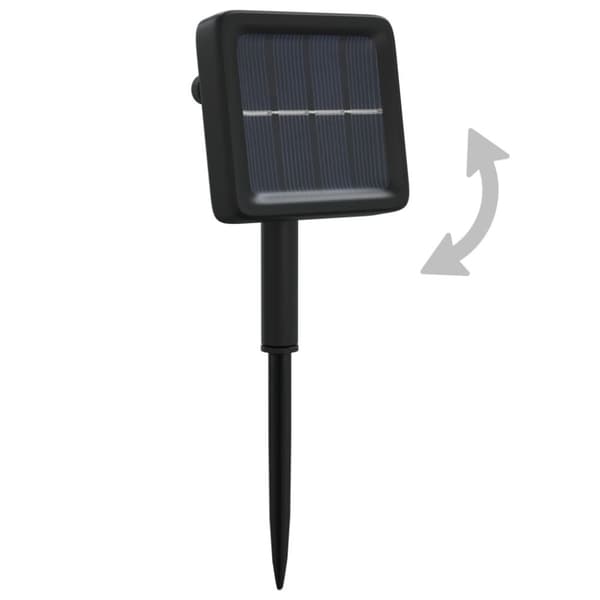 vidaXL Aurinkoenergia keijuvalot 5kpl 5x200 LED kylmä valk. sisä/ulko