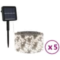 Pikkukuva 2 / 11: vidaXL Aurinkoenergia keijuvalot 5kpl 5x200 LED kylmä valk. sisä/ulko