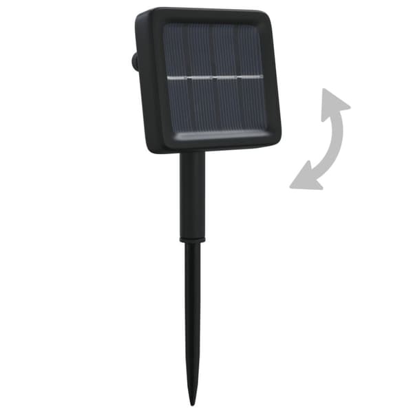 vidaXL lyskæder 5 stk. 5x200 LED inde/ude soldrevet blå