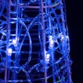 Pikkukuva 5 / 7: vidaXL LED koristevalopyramidi sininen akryyli 60 cm