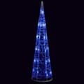 Pikkukuva 2 / 7: vidaXL LED koristevalopyramidi sininen akryyli 60 cm