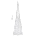 Miniatyrbillede 7 af 7: vidaXL dekorativ lyspyramide LED 120 cm akryl flerfarvet